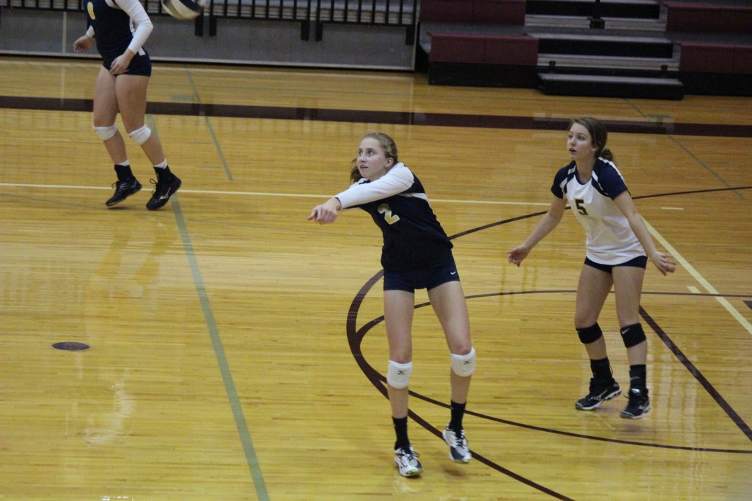 Alayna taking a pass during a game